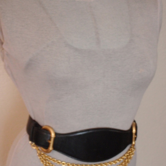 Donna Karen Corset Chain and Buckle Belt XS main image 7
